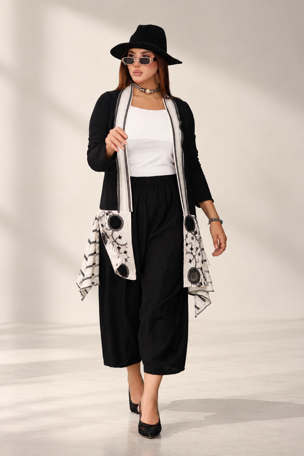 Embroidered Linen Jacket