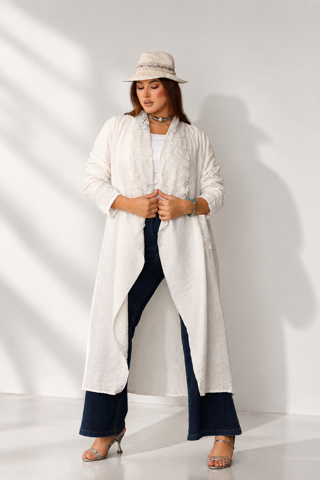 Long Lace Cardigan Jacket