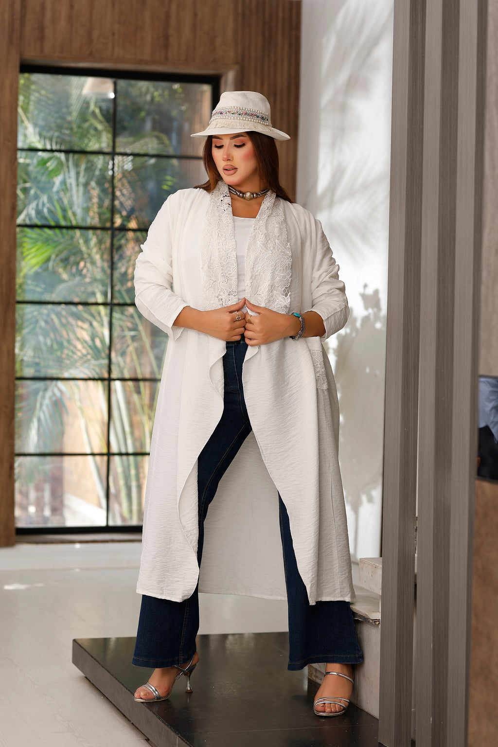 Long Lace Cardigan Jacket